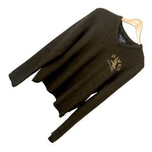 ABERCROMBIE & FITCH | A&F Hawks Army Green Wool Muscle Sweater, Size XL